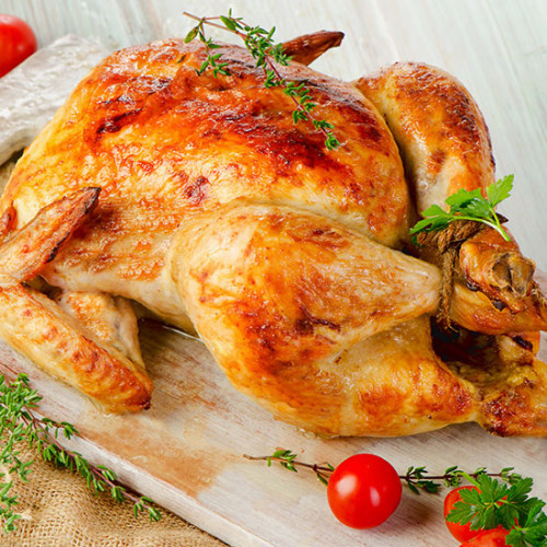 chicken whole roasted