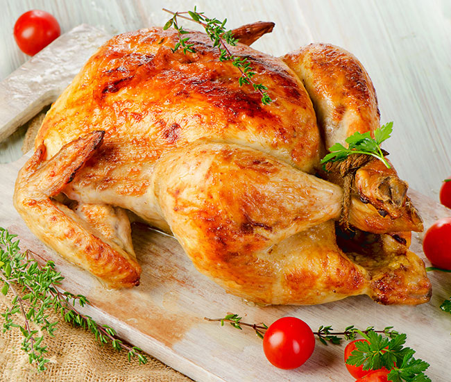 chicken whole roasted