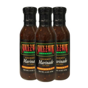 3-Pac 15 oz. Bottles Sioux Z Wow Gourmet Marinade